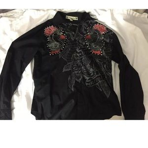 Victorious Red Roses Black Snake Urban Couture